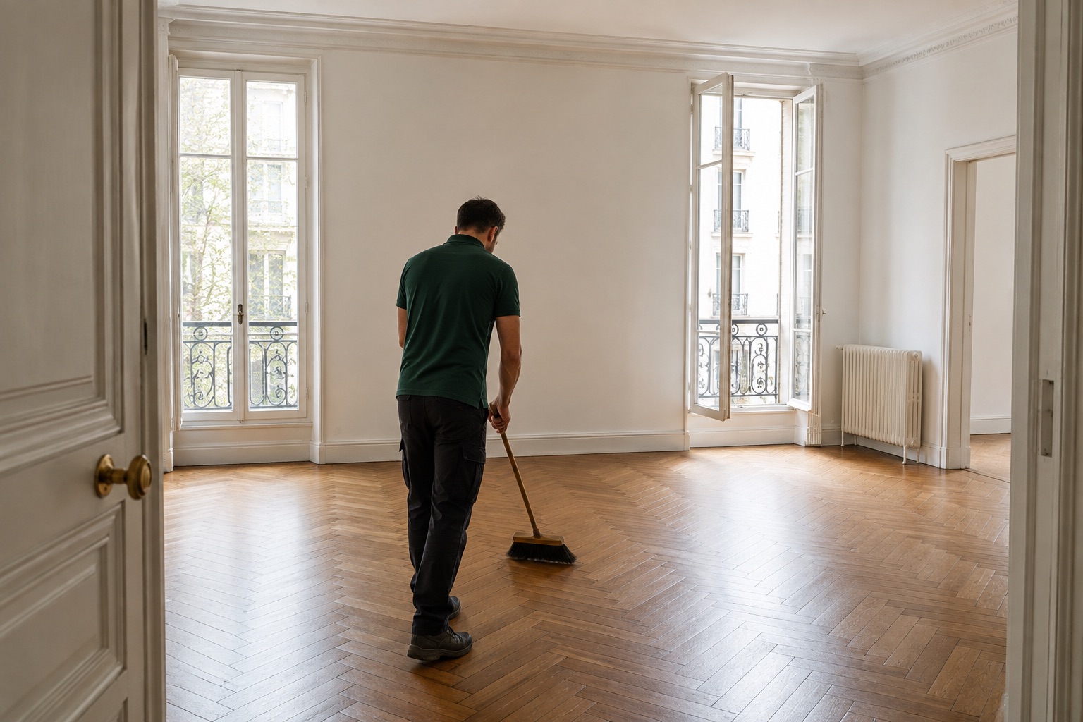 Salon vidé après une succession